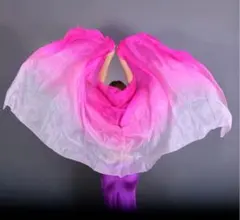 ベリーダンス シルクベール 270×110cm 100%天然シルク グラデーショ