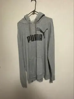 PUMA グレー フード付きパーカー XXL
