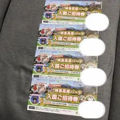 城島高原パーク 入園ご招待券 4枚セット
