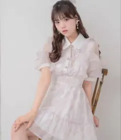 ミシェルマカロン ティアードフリルミニワンピース - メルカリ