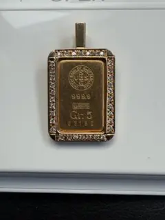 CORUM ペンダント 10g 24k ダイヤ0.35ct k18 刻印あり