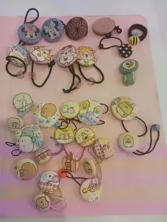 すみっこ、他キャラクターヘアゴムセット