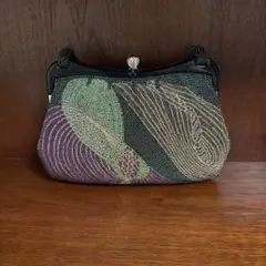 柏ビーズ　ハンドバック