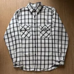 70s~ Five Brother 白黒チェック ネルシャツのサムネイル