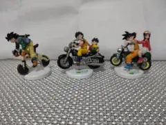 ドラゴンボール ミニフィギュアセレクション 孫悟空 孫悟飯 チチ バイク ３体