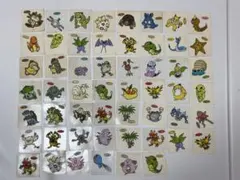 【当時物】ポケモンパン デコキャラシール 初期 54枚セット まとめ売り
