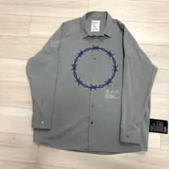 SHAREEF シャツ カーキ　size3 刺繍のサムネイル