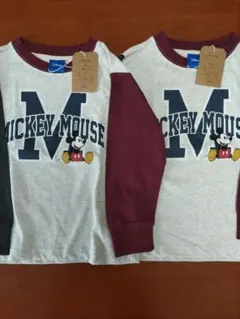 新品　長袖Tシャツ　120　2点セット　ミッキー