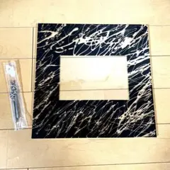 【新品】フォトフレーム　アクリル　モダン柄　モノクロ