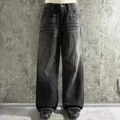 00s LEVI’S 502 black denim pants W32