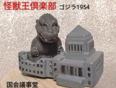 ゴジラ怪獣王倶楽部 国会議事堂を破壊するゴジラ1954 ミニソフビ 指人形のサムネイル