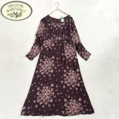 ローラアシュレイ　花柄　ロングワンピース