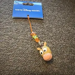 ディズニー リゾート　トイストーリー　ブルズアイ 鈴ストラップ