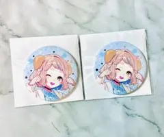 【わんにゃんdays vol.2】ランダム箔押し缶バッジ 町田ちま 2点