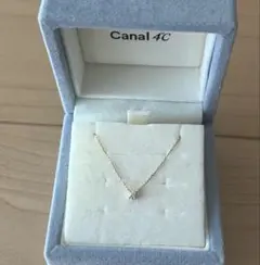 [新品仕上済] canal 4℃ k10PG 一粒 ダイヤモンド ネックレス K10ピンクゴールド ネックレス | 150946123141 | 【公式