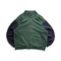 90s eddie bauer ジップスウェット　ツートーン　エディーバウアー