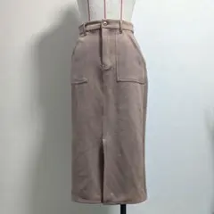 レイカズン ロングタイトスカート スエード