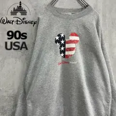 ウォルト ディズニー ワールド ヴィンテージ ミッキー スウェット 90s L