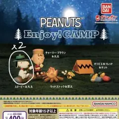 peanuts enjoy!camp スヌーピー フィギュア 2点セット