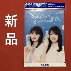 カルピス　オリジナルクリアファイル　乃木坂46 遠藤さくら　賀喜遥香　ノベルティ