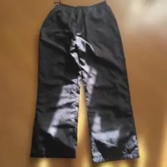 黒の裏起毛ウエストゴム紐付き