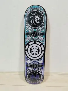 台湾製無地黒デッキテープ付き エレメント　ELEMENT スケボー　8.0デッキ