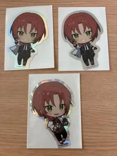 あんスタ　月永レオ　アニカフェ　ステッカー　3枚セット