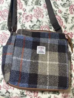 しまむら ハリスツイード ショルダーバッグ チェック柄