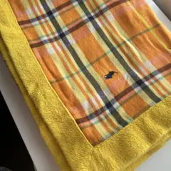 Ralph Lauren ハーフタオルケット チェック柄 イエローのサムネイル