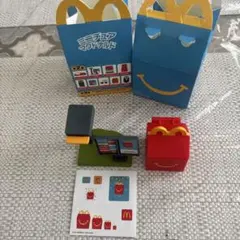 新品★ミニチュア マクドナルド ドライブスルーとハッピーセットボックス