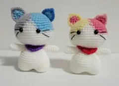 あみぐるみ　猫ペア