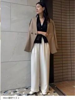 スタニングルアー　ソリッドギャザーパンツ　オフホワイト　サイズ2 新品未使用