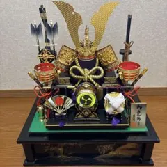 五月人形　武将鎧　兜・鎧・大将ケース12号中鍬形兜オルゴール付ケース兜ケース飾りのサムネイル