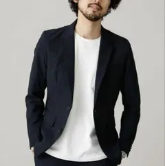 【極美品】 ナノユニバース ダメリーノ solotex テーラードジャケット M