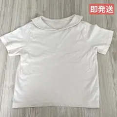 【即発送】Minirobe（ミニローブ） L アイボリー　襟付きTシャツ