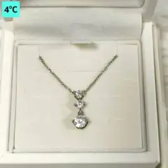 4°C トリロジーシルバー エターナルシルバー ネックレス かわいい