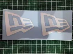 ニューエラ　NEW ERA　カッティングステッカー 2枚セット　白