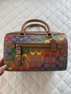 COACH レインボー ハンドバッグ