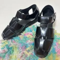 【ATELIERBRUGGE】未使用 スポーティグルカサンダル 黒
