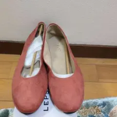LEPSIM オレンジ フラットシューズパンプススエードのサムネイル