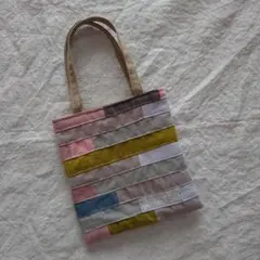 ハンドメイド　パッチワーク　トートバック