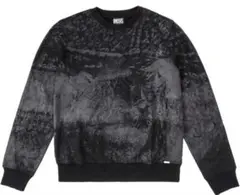 DIESEL S-GINN-MYLクルーネックスウェット ブラック L