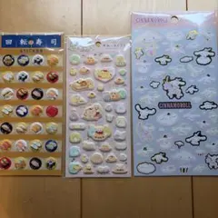 寿司　すみっコぐらし シナモロール　ぷくぷくシール　ボンボンドロップシール