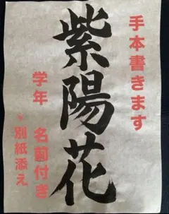 お手本書きます 一般的な半紙 700円〜 書き初め手本八つ切り800円