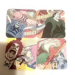 ONE PIECE アートコースター　クロコダイル　バギー　イワンコフ ウルティ