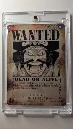 即*送様 ゴール・D・ロジャー WANTED （手配書）（超美品）（ローダー付き