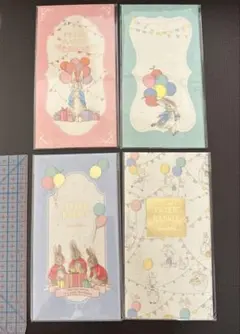신품 미사용 伊予和紙 ピーターラビット のし袋 パーティ 4種各1枚 計4枚