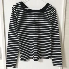 ディスコート　長袖ボーダー　カットソー　Tシャツ