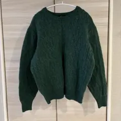 ヴィンテージ vintage グリーンニットトップス