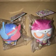 パステルへんしんぬいぐるみ 仮面ライダービルド 仮面ライダーエグゼイド 2点